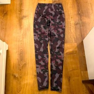 purple camo leggings